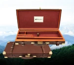 Tkl Outdoors Brown Leather Side By Shotgun Case A9068. Fixed Price $350.00.