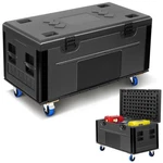 Cable Trunk Road Case Flight W/wheels,stackable Heavy Duty Ata Rolling. Fixed Price $339.99.