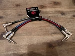 3-PACK 1FT Kirlin 1/4" Mono Multi Colored Braided Right Angle Patch Cables!. Fixed Price $17.48.