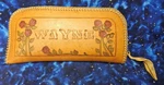 Vintage Hand Tooled Leather Zippered Wayne Chamois Interior Pistol Case Pouch. Fixed Price $39.99.