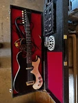 1960'S Silvertone 1448 Amp-in-case Black Sparkle. Fixed Price $1000.00.
