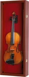 Violin Display Case Ukulele Fiddle Mandolin Mahogany Wood Cabinet Wall Holder. Fixed Price $170.80.