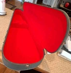 Vox Teardrop Guitar Case Vintage 1960S Hardshell Black Tolex Red Interior. Fixed Price $269.95.