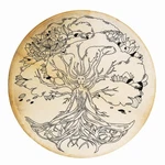Handmade Terre Shaman Drum With Lady Of The Wood Design 16" Or 20" Ritual. Fixed Price $180.25.
