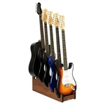 Strich Wooden Guitar Stand For 4 ELECTRIC+1 Acoustic, Walnut Color. Fixed Price $83.94.