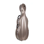 Crossrock 3/4 And 4/4 Size Cello Case-abs Molded Hardshell With Wheels-champagne. Fixed Price $358.99.