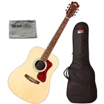 Guild 383-0404-921 D-240E Dreadnought Acoustic Electric Guitar W/ Bag And Cloth. Fixed Price $499.99.