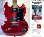 Angus Young Guitarist Signed Body Gibson Epiphone Sg Exact Proof Jsa. Fixed Price $4049.95.