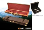 Tkl Outdoors 12 Gauge Leather And Oak Over/under Shotgun Case W/free Snap Caps. Fixed Price $350.00.
