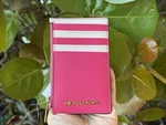 Michael Kors Jet Set Travel Top Zip Card Case Wallet Electric Pink Multi. Fixed Price $54.80.
