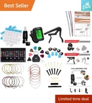 Guitar Essentials Pack: 59PCS Including Strings, Picks And Tuner For Musicians. Fixed Price $37.99.