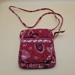 Vera Bradley Mini Hipster Bag Purse Mesa Red Paisley Bandana Shoulder Strap. Fixed Price $14.95.