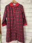Vintage Hot Hollywood Button Up Coat Women's Size 4 Red Plaid. Fixed Price $33.40.