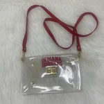 Indiana Hoosiers Clear Stadium Crossbody Bag Red Strap Gold Turn Lock. Fixed Price $23.94.