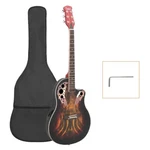 Music Keeps You Warm Style Acoustic-electric Guitar +case/bag +strap.. Fixed Price $198.69.