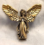 Guardian Angel Figurine Wings Gold Lustre Jesus Vintage Fairy Magic Fantasy. Fixed Price $21.50.