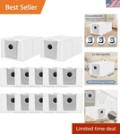 12 Pack Dust Bags Compatible With Ecovacs Deebot X9S/X9 PRO/X8 Omni, T80S.... Fixed Price $27.54.