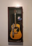 Guitar Display Case Cherry & Black Wood Gibson Fender Holder Cabinet Shadow Box. Fixed Price $366.53.