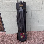 Burton Vintage Golf Bag Black 3 Way Carry Padded Strap Red Run Royal Oak Mi. Fixed Price $69.95.