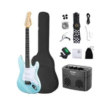 Aodsk Electric Guitar With Amp Beginner Kit 39 Inch Solid Body Full Size,sss .... Fixed Price $176.26.