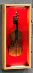 Ukulele Display Case Violin Fiddle Mandolin Oak Wood Cabinet Wall Rack. Fixed Price $259.88.