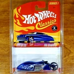 Hot Wheels Classics Series Pit Cruiser Motorcycle Spectraflame Blue 21/25 2005. Fixed Price $7.48.