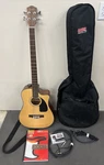 Fender CD-100CE R/h Nat Acoustic Electric Bass Guitar With Soft Case Bnftcharity. Fixed Price $300.00.