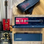1999 Gretsch G6138 Bo Diddley Guitar Tailpiece + Case & Autographed Strap. Fixed Price $2699.99.