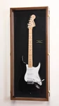 Guitar Display Case Electric Walnut & Black Wood Rack Fender Cabinet Shadow Box. Fixed Price $359.88.