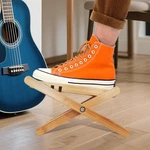 Bamboo Guitar Foot Stool - Wooden Rest Support With 4 Gears Adjus.... Fixed Price $33.23.