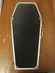 Coffin Case Drumstick Hard Shell Black With Red Lining See Photo Descript. Fixed Price $155.00.
