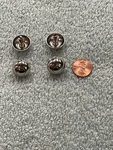 Nickel Guitar Case And Amplifier Stud Feet For Fender/gibson/ampeg, Set Of Eight. Fixed Price $18.99.