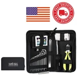 Musicians Tool Kit For Guitar Black Carbon Fiber String Winder And Screwdriver. Fixed Price $85.99.
