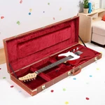 Electric Guitar Hardshell Case Fits St-style Lockable, Padded, Brown Finish. Fixed Price $85.99.