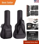 Acoustic Guitar Bag Thick Padding Waterproof Dual Adjustable Shoulder Strap G.... Fixed Price $51.76.