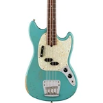 Fender Justin Meldaljohnsen Road Worn Mustang Electric Bass Faded Daphne Blue. Fixed Price $1849.99.