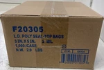 Lk F20305 Line Single Track Zipper Bag, Clear, X 5", Mil, 1000/CASE. Fixed Price $15.00.