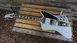 Epiphone 1963 Firebird V Guitar Frost Blue W/ Gig Bag Upgraded Wiring. Fixed Price $799.00.