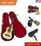 Deluxe Kurt Adler 5.52 Pearlized Wood Guitar Ornament - Gift For Musicians. Fixed Price $31.49.