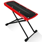 Guitar Foot Stool Adjustable Height Folding Rest Portable Classical Red Metal. Fixed Price $22.45.