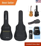 41 Inch Dual Strap Acoustic Guitar Bag - Waterproof With Extra Cushioning. Fixed Price $33.58.