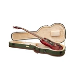 Crossrock Sg Electric Guitar Case Green Chevron Tweed, Plush Velvet Interior. Fixed Price $164.99.