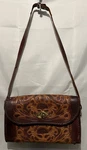 Vintage Joo Bag Western Tooled Leather Shoulder Jo-o-kay Rustic Embossed. Fixed Price $35.95.
