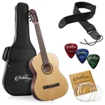 39-IN Full-size Classical Acoustic Guitar, Natural With Nylon Strings. Fixed Price $89.99.