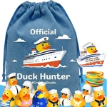 Cruise Ducking Kit 75PC Rubber Ducks W/ Bag, Tags, Bands, Cards & App. Fixed Price $19.99.
