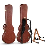 Xcceries Les Paul Electric Guitar Hard Case With Stand & Backpack Strap Sunburst. Fixed Price $169.90.