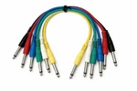 New 6 Pack Colored 1-4 Ft Foot 1/4" Ts Mono Guitar Instrument Audio Patch Cables. Fixed Price $14.99.