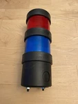 Schneider Electric Led Stack Light Steady Blue/red W/ Base 24V Ac/dc 70MM Dia. Fixed Price $59.00.