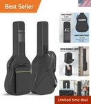 Durable 600D Acoustic Bag Waterproof And Padded For 39-41 Inch Guitars. Fixed Price $35.99.