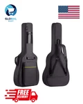 Cahaya 41 Inch Acoustic Guitar Bag 0.35 Thick Padding Water Resistant Dual. Fixed Price $18.50.